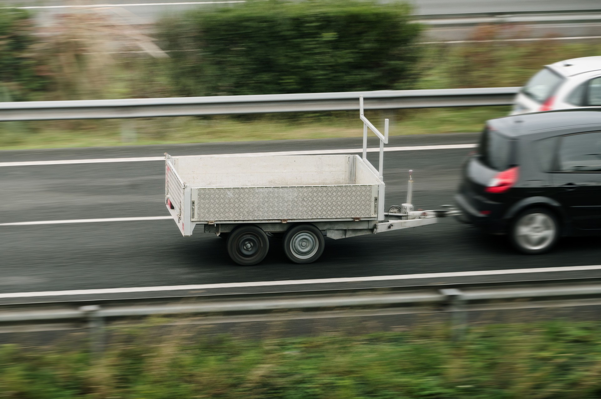 Voiture avec remorque
